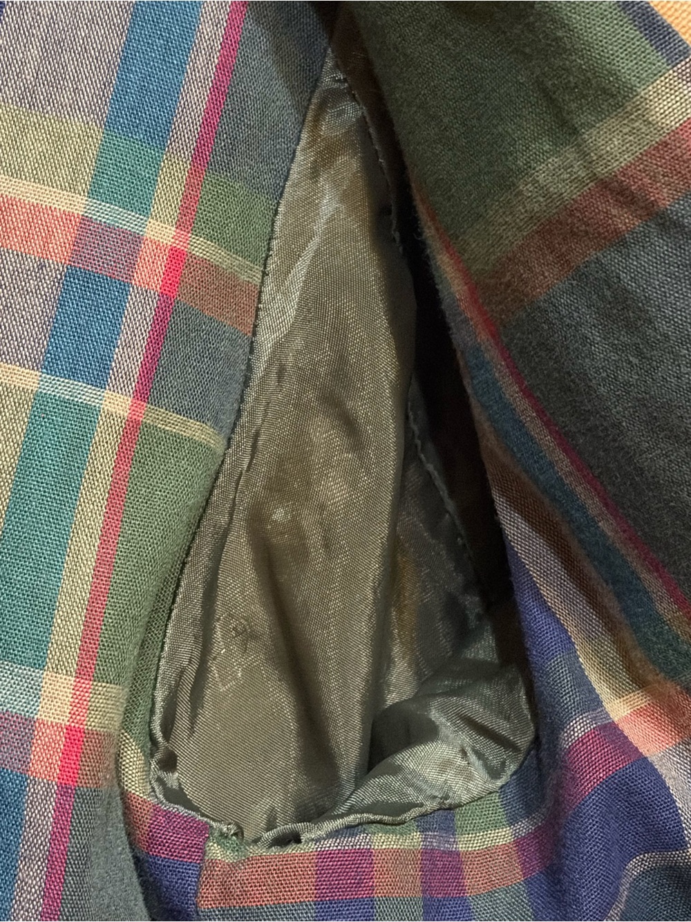 Vintage L.L. Bean Original Field Coat / Barn Jacket with Plaid Flannel Lining - Picture 10 of 14